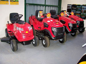 Mountfield Lawn tractors. Twin bladed cutting deck from 30